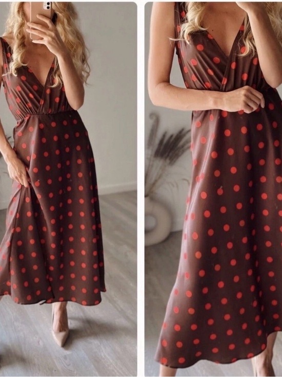 Zara Dresses & Skirts - ZARA POLKA DOT DRESS MULTICOLORED